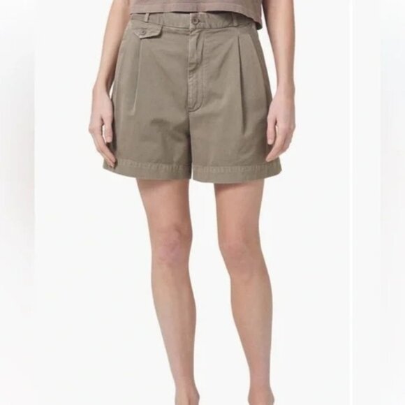 AGOLDE Womens Becker Chino Shorts Size 26 Neutral Hipster Modern Y2K Old Money - Picture 1 of 7